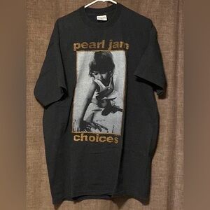 Vintage Pearl Jam Shirt Choices 1992 Kids Prefer Crayons to Guns 2 sided XL